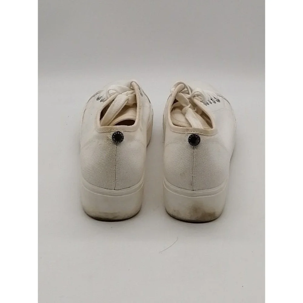 Steve Madden Sneaker Womens Elore White 8.5 Platform Walking Shoes Comfort
